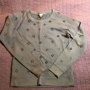 J. Crew Factory jeweled sweatshirt